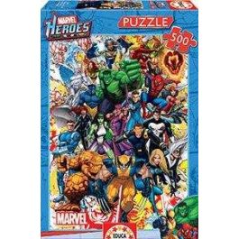 Educa Puzzle de Héroes Marvel 500 piezas para Adultos y Niños a partir de 11 años