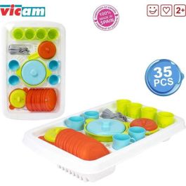 Vicam Escurridor Grande con 35 Piezas, 48x32x11 cm