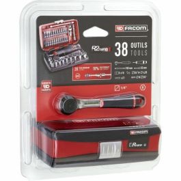 Facom Toma Métrica 1/4 6 Puntos Kit de Vasos y Puntas con Trinquete R.161