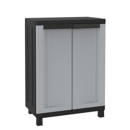 Terry Armario twistblack680, dos puertas, 1 balda regulable, 68 x 39 x 91,5 cm, gris/negro
