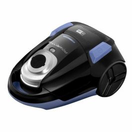 Rowenta yy5019fe aspiradora con bolsa, compacta, ligera, práctica, ideal para pequeñas superficies residenciales, espacio de la ciudad, negro/azul