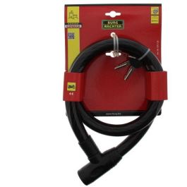 Burg Wachter 570 120 Candado para Bicicleta de Llave, Acero 25mm con Funda PVC
