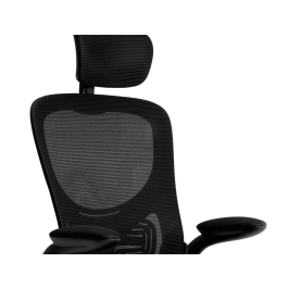Q-connect Silla Ergonómica Pal Ermo Malla, Base Nylon, Ruedas Premium Color Negro - Máx 1300, Anc 610, Prof 600