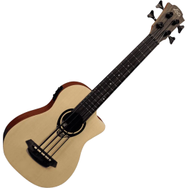 LAG Ukelele Tiki Uku Mini Bass Cutaway Eletroacustico Lag