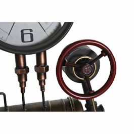 Reloj Pared Vintage DKD Home Decor Negro Cobrizo 13 x 60 x 47 cm (2 Unidades) Reloj Pared Vintage DKD Home Decor Negro Cobrizo 13 x 60 x 47 cm (2 Unidades)