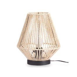 Lámpara de Sobremesa Piramidal con Cuerda Giftdecor - Negro/Marrón - 23x26x23 cm (4 Unidades) Lámpara de Sobremesa Piramidal con Cuerda Giftdecor - Negro/Marrón - 23x26x23 cm (4 Unidades)
