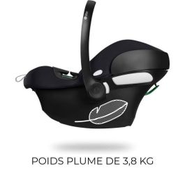 CYBEX Silla de Coche Aton B2 i-Size con Base One, 0-24 meses, Volcano Black. Máxima seguridad con protección lateral LSP y capota solar UPF50+.