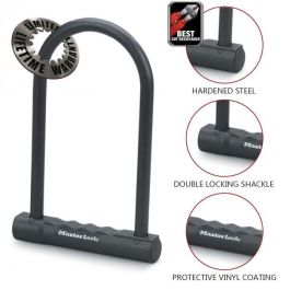 Cerradura en U 2 llaves planas Masterlock H.180mm Ø12mm Cerradura en U 2 llaves planas Masterlock H.180mm Ø12mm