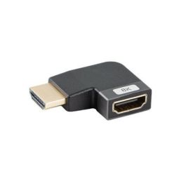 Lanberg AD-HDMI-09 Adaptador Acoplador de Cable de Vídeo HDMI Tipo A Estándar Hembra a Hembra Negro Plata