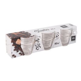 La Mediterranea Set 3 Tazas Cafe 90Ml Colección Tower Medidas 8.4x6x6 cm (24 Cajas)
