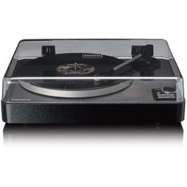 Lenco LBTA-165 Tocadiscos Automático de Tracción por Correa Negro Madera con Bluetooth y Preamplificador Phono Integrado