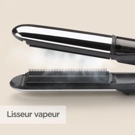 BaByliss ST496E - Plancha para el pelo a vapor BaByliss Steam Shine - 5 temperaturas hasta 230 ° C - Función iónica - Placas de cerámica de 39 mm BaByliss ST496E - Plancha para el pelo a vapor BaByliss Steam Shine - 5 temperaturas hasta 230 ° C - Función iónica - Placas de cerámica de 39 mm