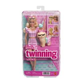Barbie JFP36 Twinning Looks Muñeca Rubia con Perro y Conjunto Vichy Rosa Precio: 25.4999998. SKU: B16M4T64WH