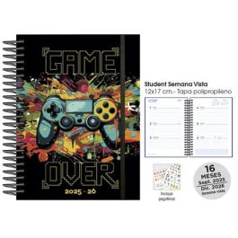 Agenda Anual (2025-26) Senfort 16 Meses Student Decorada Espiral Tapa Pp Con Goma 120X170 S/V Game Over Precio: 8.49999953. SKU: B12X8ZVH95