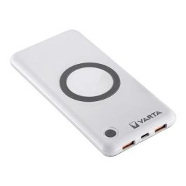 Varta Batería Portátil 10000mAh con Carga Rápida Inalámbrica 10W, 2 Tomas USB y Cable - Power Bank Varta Batería Portátil 10000mAh con Carga Rápida Inalámbrica 10W, 2 Tomas USB y Cable - Power Bank
