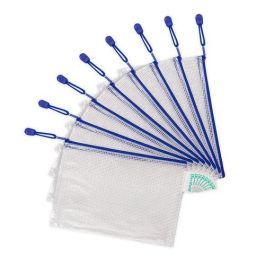 Djois Bolsa Multiusos Impermeable PVC DIN A5 con Cremallera, Portabolígrafos y Correa - Azul Precio: 9.5000004. SKU: B1E26S7SKG