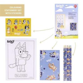 Set de papelería coloreable bluey