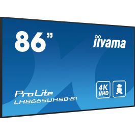 IIYAMA LH8665UHSB-B1 Monitor Profesional 86" 4K UHD IPS 800cd/m² Android 11 24/7 para uso comercial
