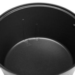 Princess 173025 Fondue Eléctrica Pure Negro 800W, 1.5L para 8 Personas, con 8 Tenedores y Diseño Bambú