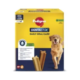 Pedigree Dentastix Snack Dental para Perros Grandes, 105 Unidades (15x7 packs) Precio: 23.7900003. SKU: B1AAYYBGF3