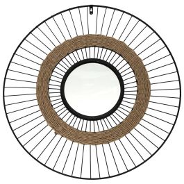 Home Deco Factory Espejo Mirage de Alambre y Junco para Pared, Diámetro 60 cm Precio: 27.69000058. SKU: B15DLLMSRS