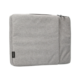 Q-connect Funda para Portátil 13,3'' con Asa y Bolsillo Exterior, Gris, 350x250x25 mm
