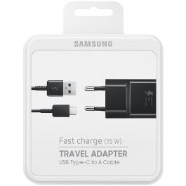 Samsung Cargador Rápido 15W con Cable USB Tipo-C 1.5m Negro