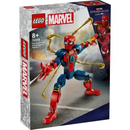 LEGO 76298 Figura para Construir Iron Spider-Man Marvel, Articulada 27 cm, +8 años