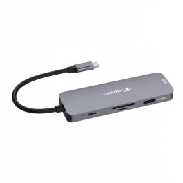 Verbatim 2 x HDMI, 8K 30Hz, 4K 30Hz, 3 x USB-A 3.2 Gen1, 5Gb/s, 1 x SD 3.0, 1 x microSD 3.0, 1 x USB-C PD, 100W, 121mm x 40mm x 13mm