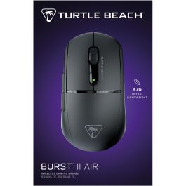 Turtle Beach Burst II Air Ratón Gaming Inalámbrico Ligero - Bluetooth/RF 26000 DPI Óptico para Mano Derecha - Negro