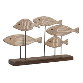 DKD Home Decor Figura Decorativa Atlántico, Escultura de Peces Marinos de Madera Paulownia, Marrón Claro, 8 x 27 x 51 cm Precio: 25.88999974. SKU: S3042142