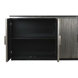 Buffet Moderno DKD Home Decor Plateado Negro 40 x 85 x 180 cm Buffet Moderno DKD Home Decor Plateado Negro 40 x 85 x 180 cm
