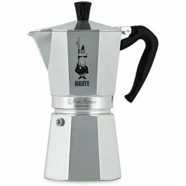 Cafetera Italiana Bialetti MOKA Plateado Metal Acero Inoxidable Aluminio 1 L
