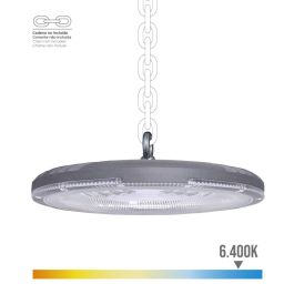 Edm Campana LED 100W, 10000 Lúmenes, 6400K Luz Fría, IP65, Aluminio, Ra 80, Ángulo 90°, 144 LEDs, FP 0.9, Ø260x45mm Precio: 51.59000044. SKU: B1323VZPPR