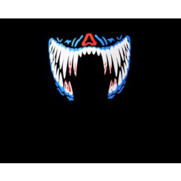 Atosa Máscara LED Dentadura con Sensor de Sonido para Iluminación Rítmica en Fiestas y Halloween