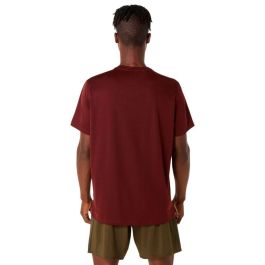 Camiseta de Manga Corta Hombre Asics Core Rojo Oscuro 40 2/3