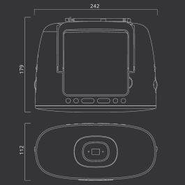 Radio CD Muse MD202VT