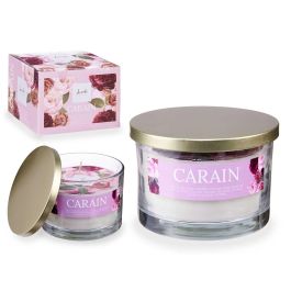 Vela en Vaso con Tapa Dorada Rosa, Polvo de Rosa Vintage Acorde 12.5x8.6x12.5 cm (6 Unidades) Precio: 34.59000017. SKU: B172EG7TNQ