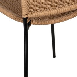 Silla Natural Pe-Acero Salón 48 X 57 X 87 cm