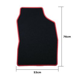 Set de Alfombrillas para Coche OCC Motorsport OCCTY0001RD Negro Toyota Auris (2007-2013) 5 Piezas