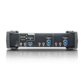 Aten CS1922-AT-G KVM Switch DisplayPort USB 3.0 4K, 2 Puertos para 2 Computadoras con Audio y Hub USB 3.1 Gen 1