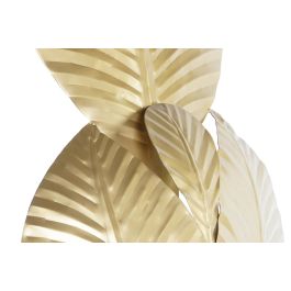 DKD Home Decor Lámpara Aplique de Pared Tropical con Hojas de Metal Dorado para Bombilla E27 50W Máx. - Alto 58 cm DKD Home Decor Lámpara Aplique de Pared Tropical con Hojas de Metal Dorado para Bombilla E27 50W Máx. - Alto 58 cm