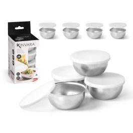 Set 4 Boles con Tapa Kinvara 130 ml, Metal y Plástico, Plata, 9x21.5x9 cm (12 Unidades) Precio: 34.78999986. SKU: B15MSVJQ7E