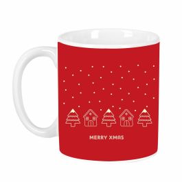 Safta Taza Grande Casitas Merry Xmas 8x9,5x8cm