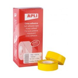 Cinta Adhesiva Apli Amarilla Rollo 33X19 8 unidades Precio: 11.68999997. SKU: B17JFW2TCE