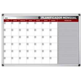 Bi-office Planning Magnético Mensual Lacado con Marco de Aluminio Rotulable 60x45 cm Precio: 67.50000004. SKU: B1HHENEJDP