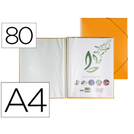 Liderpapel Carpeta Escaparate con Espiral 80 Fundas Polipropileno DIN A4 Naranja Precio: 12.50000059. SKU: B1386DJG9Z