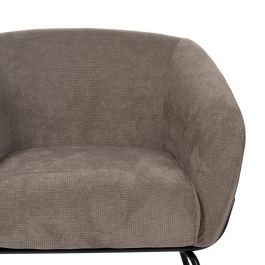 Sillón Taupe Tejido-Metal 77 X 72 X 68 cm