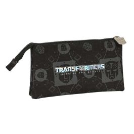 Portatodo Triple Transformers Negro 22 x 12 x 3 cm Portatodo Triple Transformers Negro 22 x 12 x 3 cm