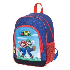 Toybags Mochila Super Mario con 2 bolsillos laterales, interior forrado y personalizado, Textil 32x25.5x11 cm para 7+ años Toybags Mochila Super Mario con 2 bolsillos laterales, interior forrado y personalizado, Textil 32x25.5x11 cm para 7+ años
